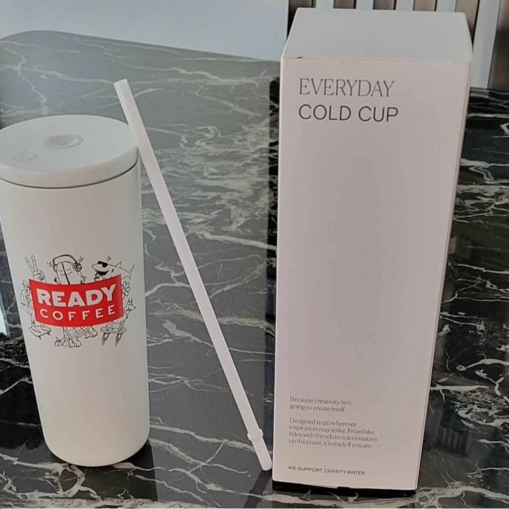 Ready Coffee Stainless Steel Cold Cup 24oz- new in box